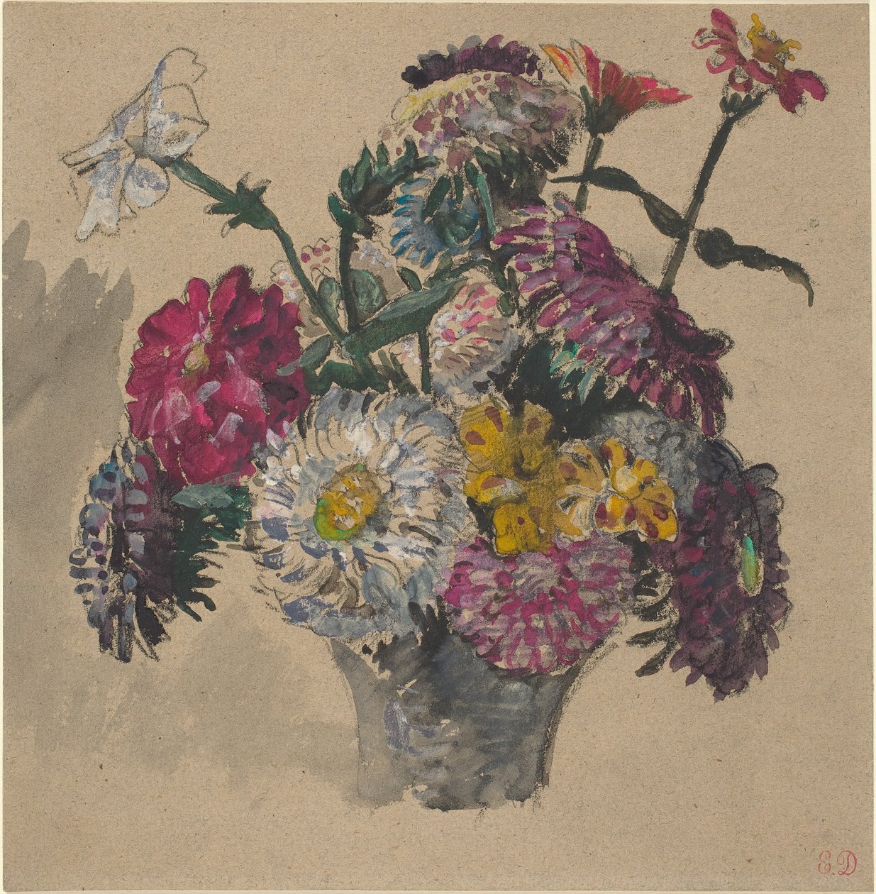 Flores de Eugène Delacroix