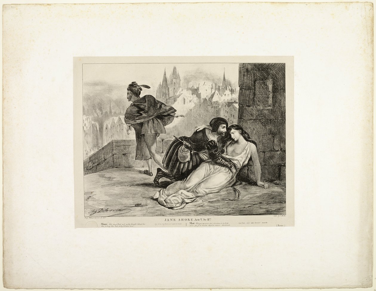 Jane Shore de Eugène Delacroix