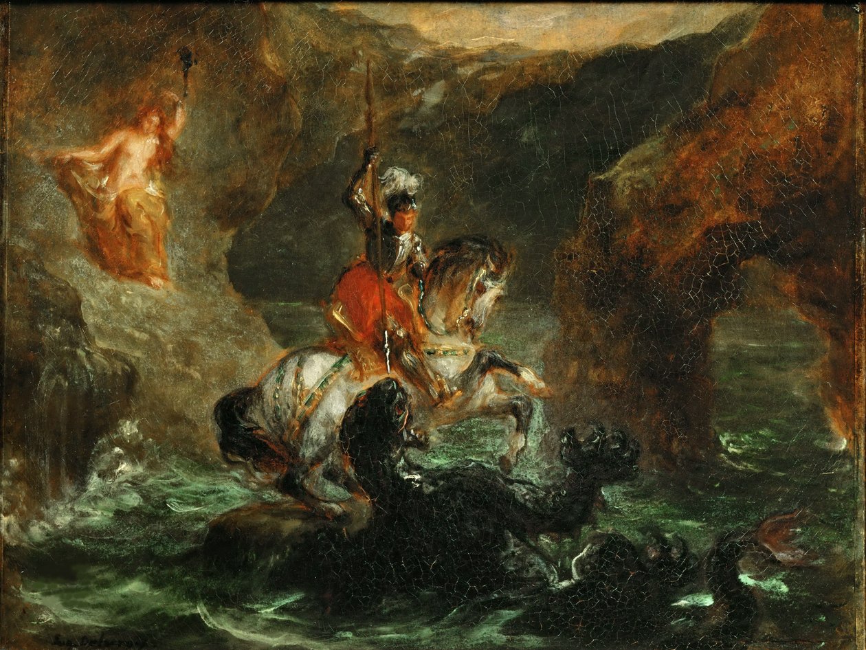 Perseo liberando a Andrómeda, 1847 de Eugène Delacroix