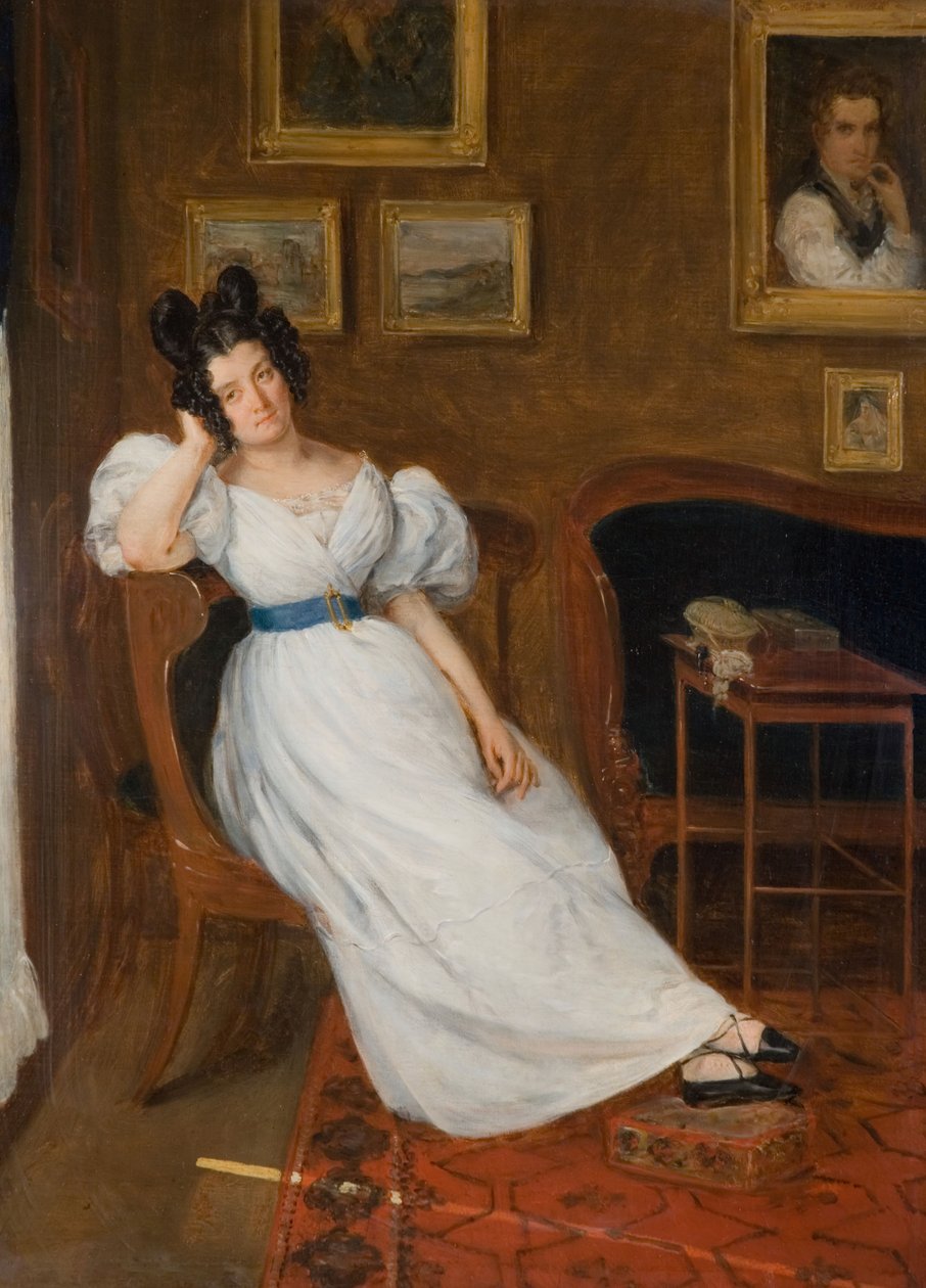 Retrato de Madame Simon, 1850 de Eugène Delacroix