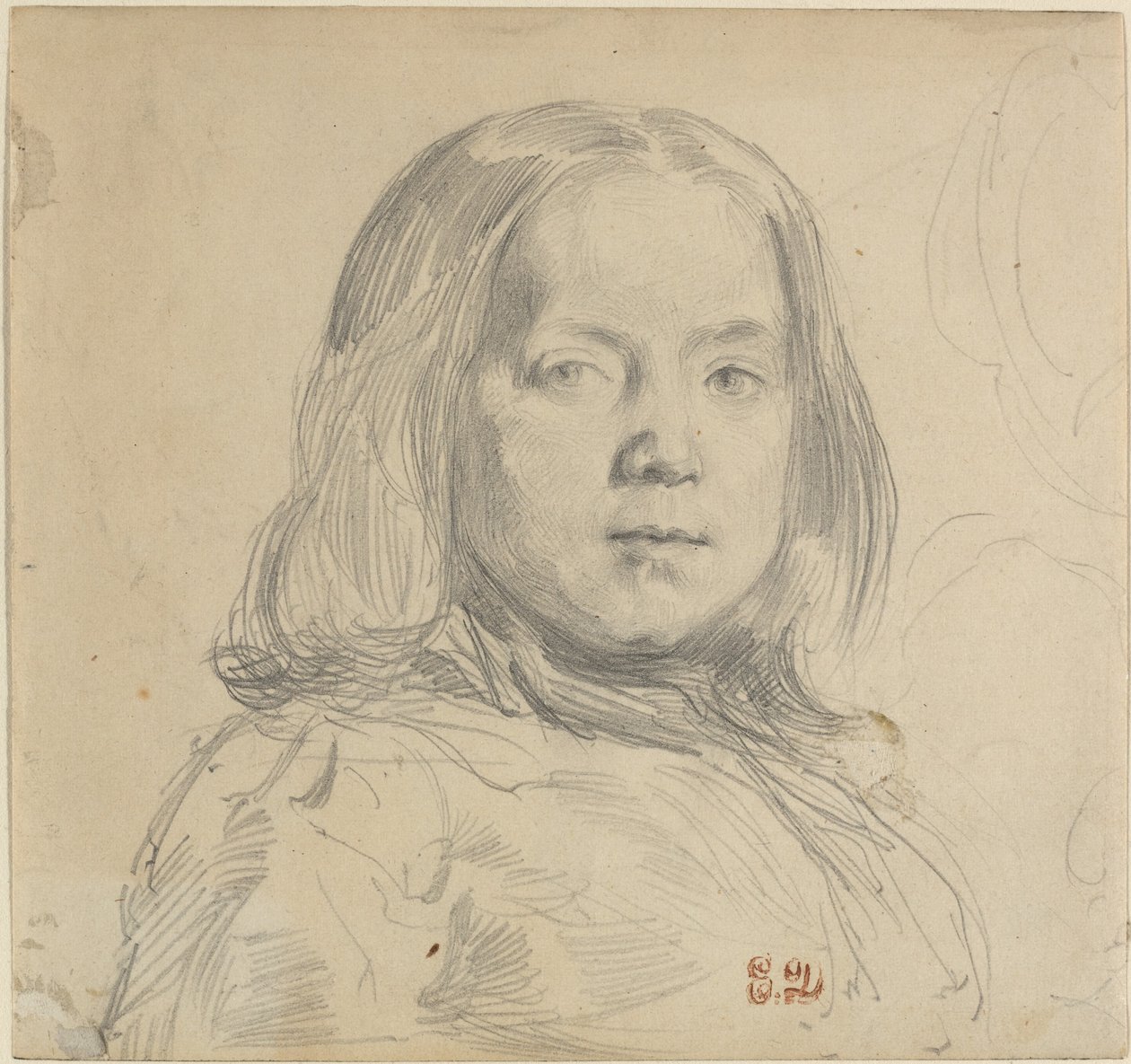 Retrato de un Niño de Eugène Delacroix