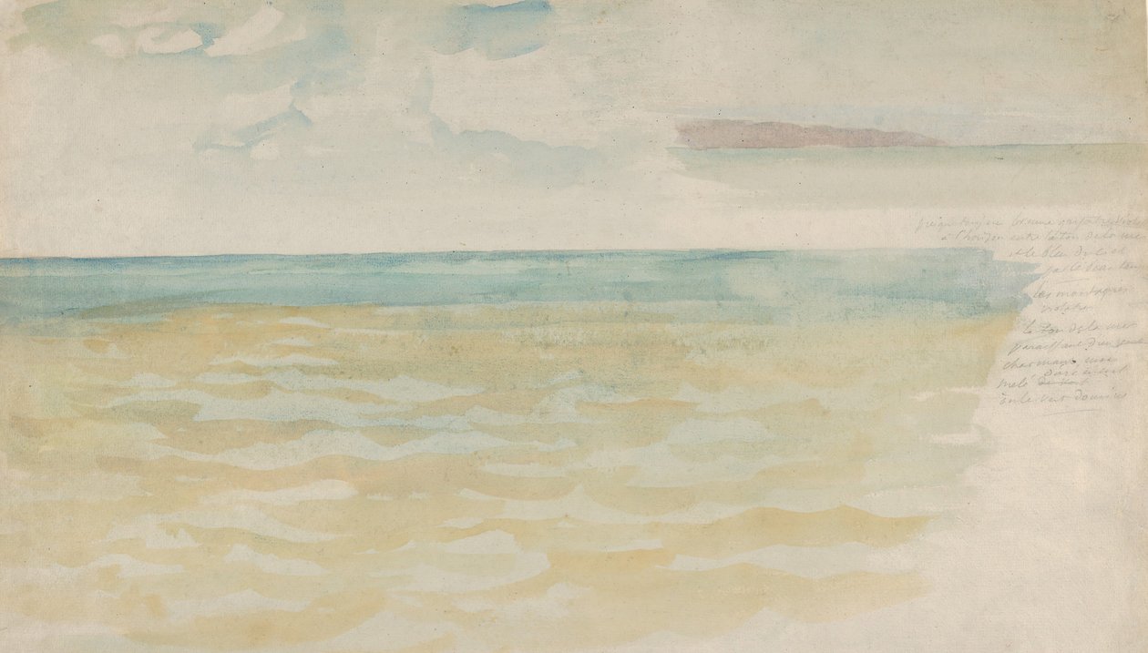 El Mar en Dieppe, ca. 1852-54 de Eugène Delacroix