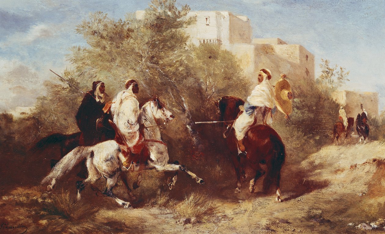 Jinetes árabes de Eugène Fromentin