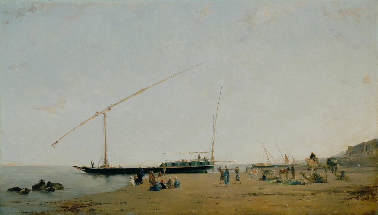 En el Nilo, Cerca de Philae de Eugène Fromentin
