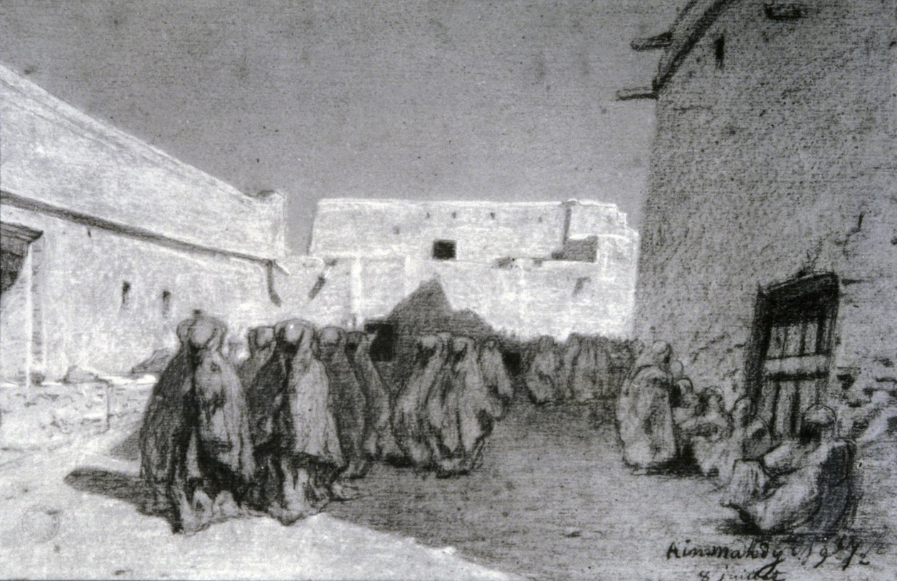 Procesión en un pueblo del Sahel de Eugène Fromentin