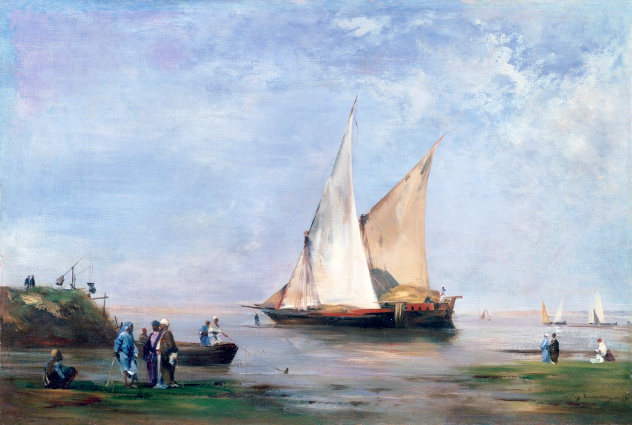 Las orillas del Nilo, 1874 de Eugène Fromentin