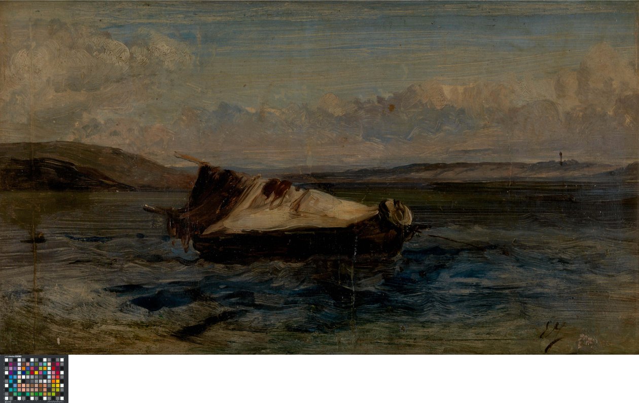 Barco pequeño de Eugene Isabey