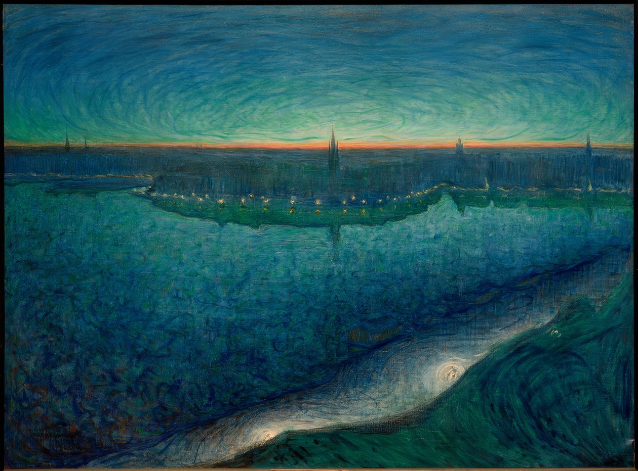Amanecer sobre el Riddarfjärd de Eugène Jansson