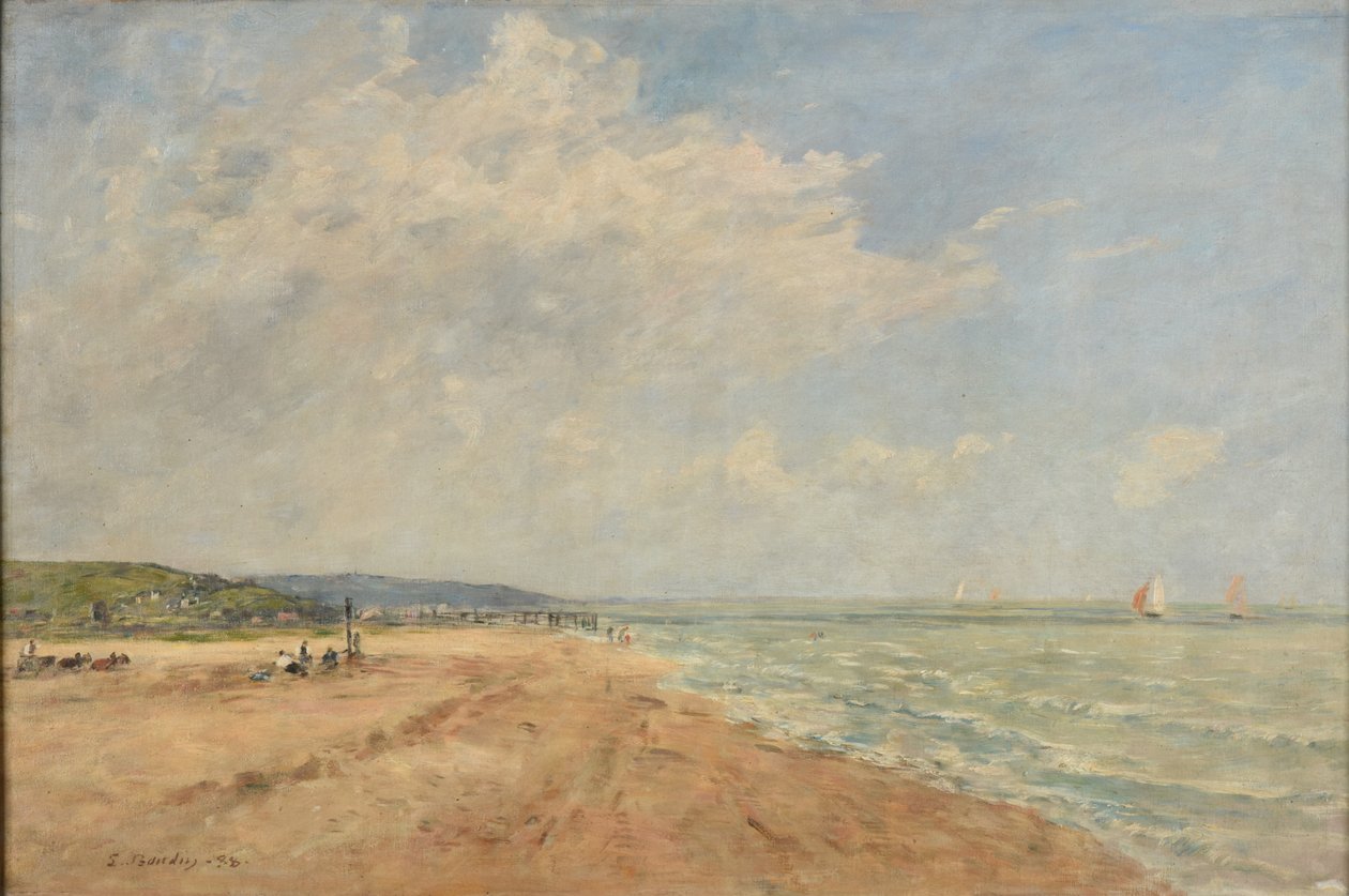 Subida de la marea (Bahía de Saint-Valéry) de Eugene Louis Boudin