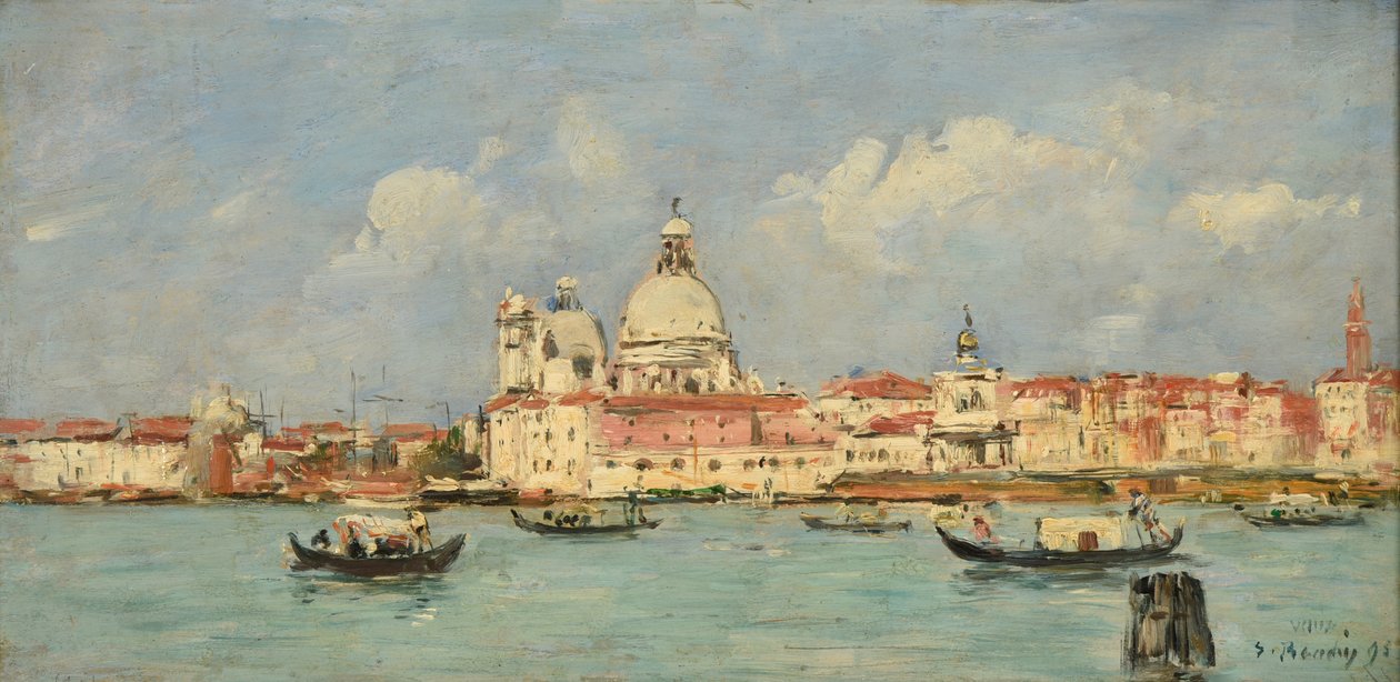 Venecia. Aduana y Notre-Dame-de-la-Salute de Eugene Louis Boudin