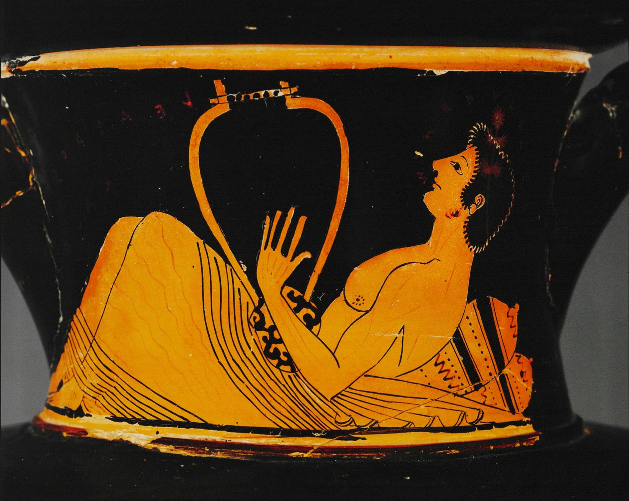 Efebo tocando la cítara ... de Euphronios