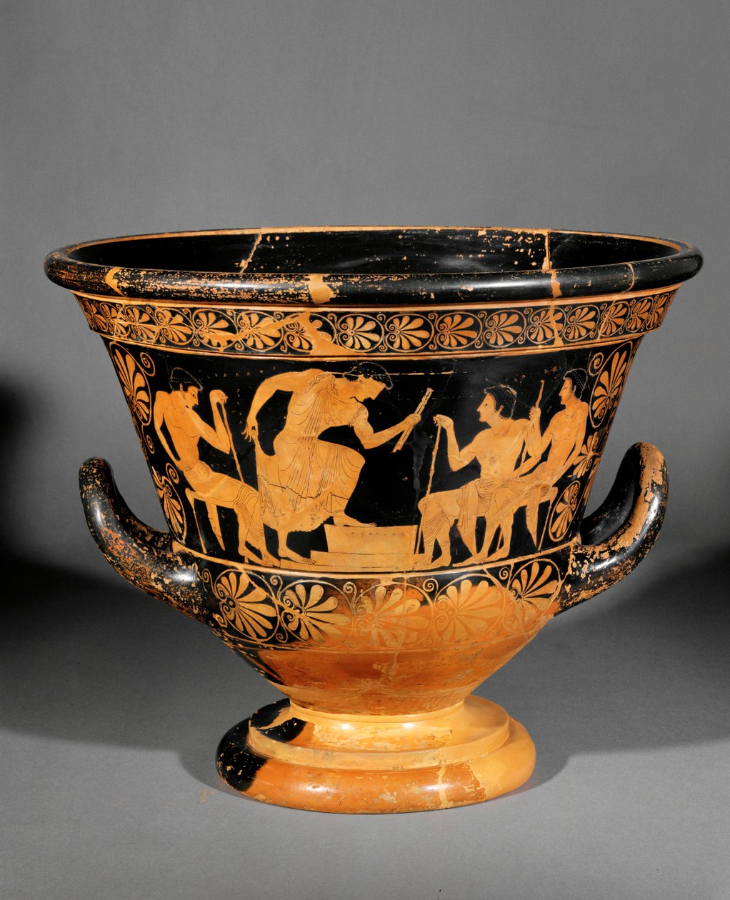 Cráter ático de figuras rojas, llamado cráter de Antaios ... de Euphronios
