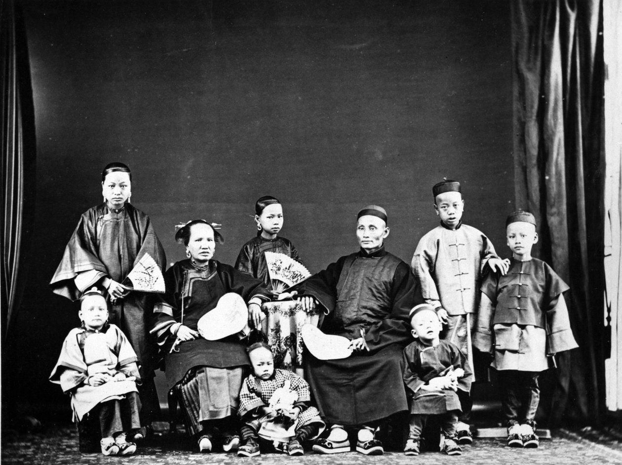 Familia china, c.1870s de European Photographer