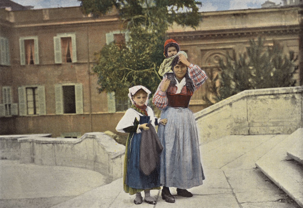 Roma, familia subiendo a la Trinità dei Monti de European Photographer