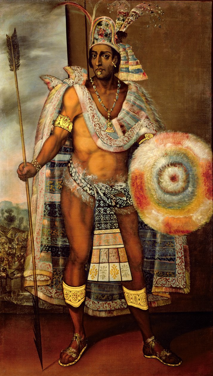 Retrato de Moctezuma II de European School