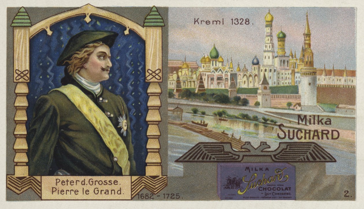 Zar Pedro el Grande de Rusia y el Kremlin, Moscú de European School