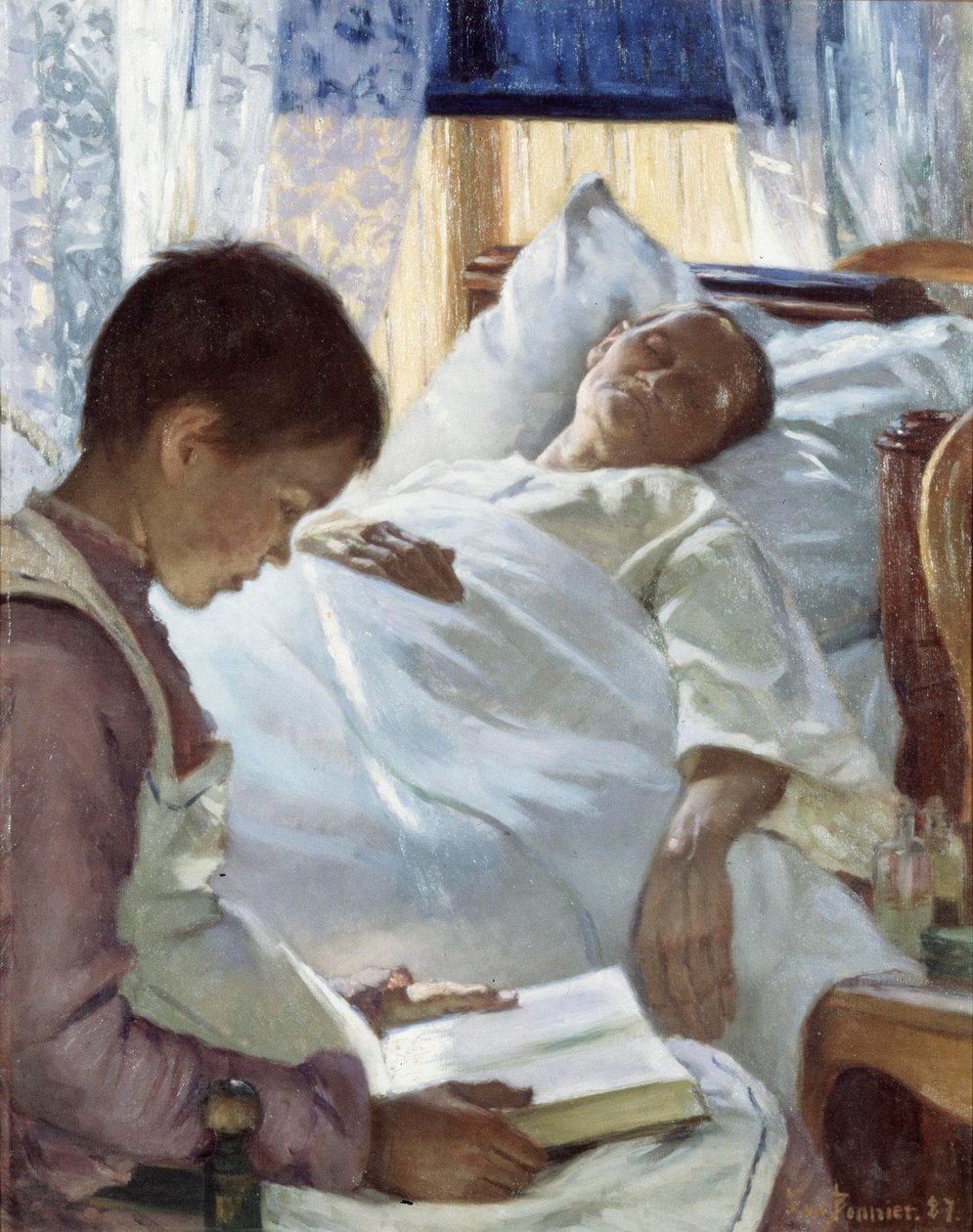 Reflejo en azul, 1887 de Eva Bonnier