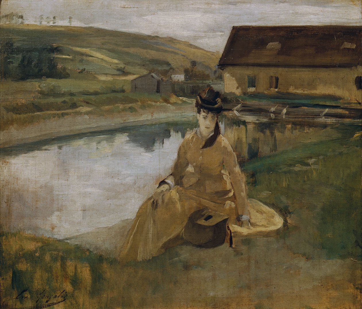 en el agua de Eva Gonzalès