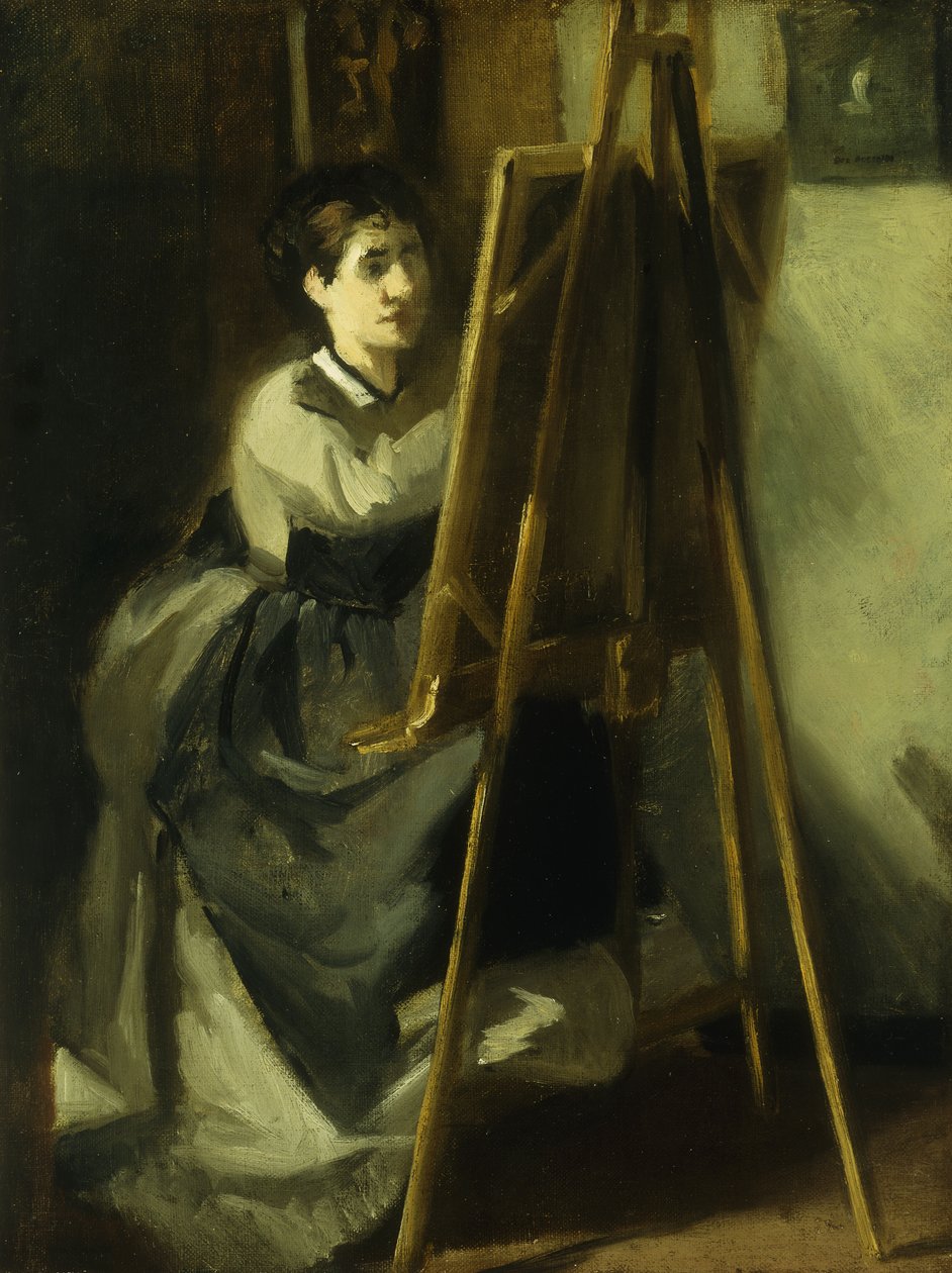 La joven alumna, c.1870 de Eva Gonzalès