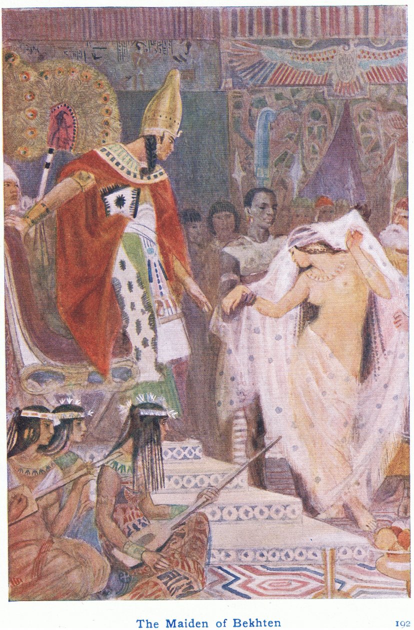 La doncella de Bekhten (litografía en color) de Evelyn Paul