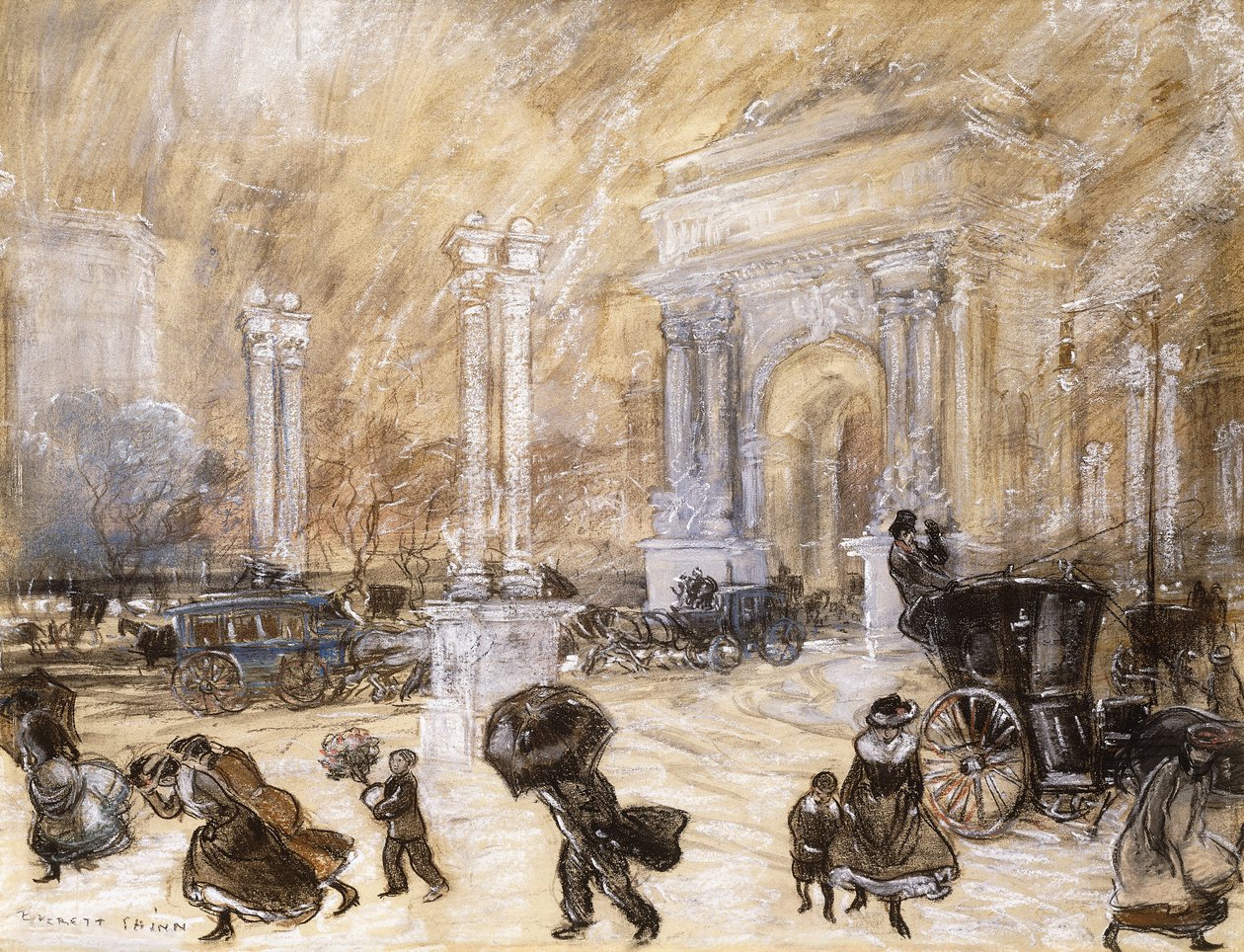 El Arco de Dewey, Madison Square de Everett Shinn