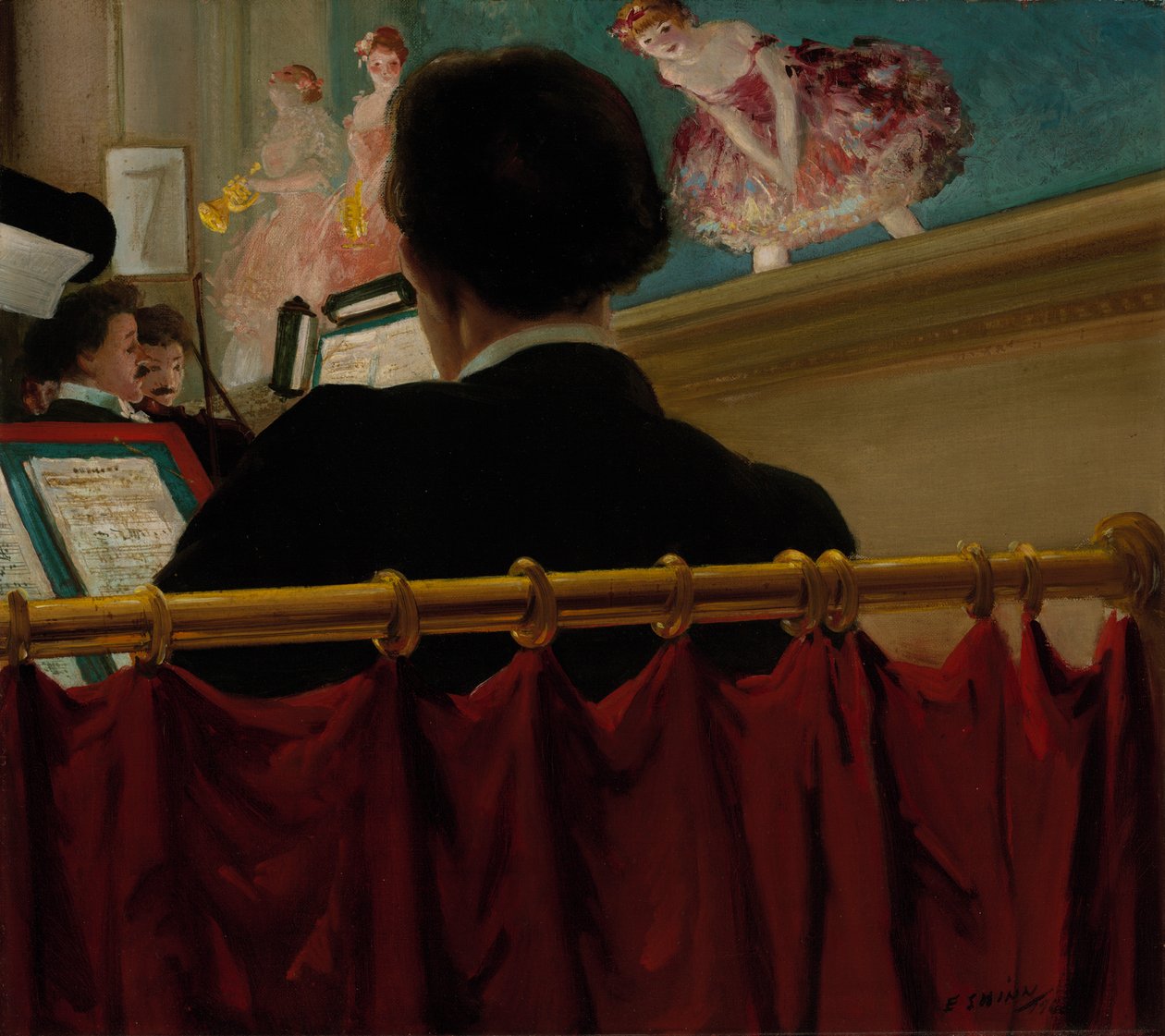 El foso de la orquesta, Old Proctor de Everett Shinn