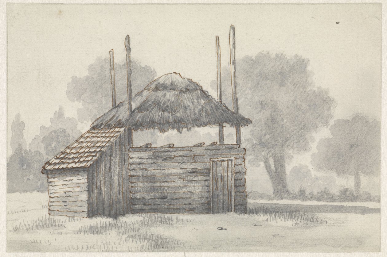 Hooischelf en Zoelmond, en el Betuwe de Evert Doublet