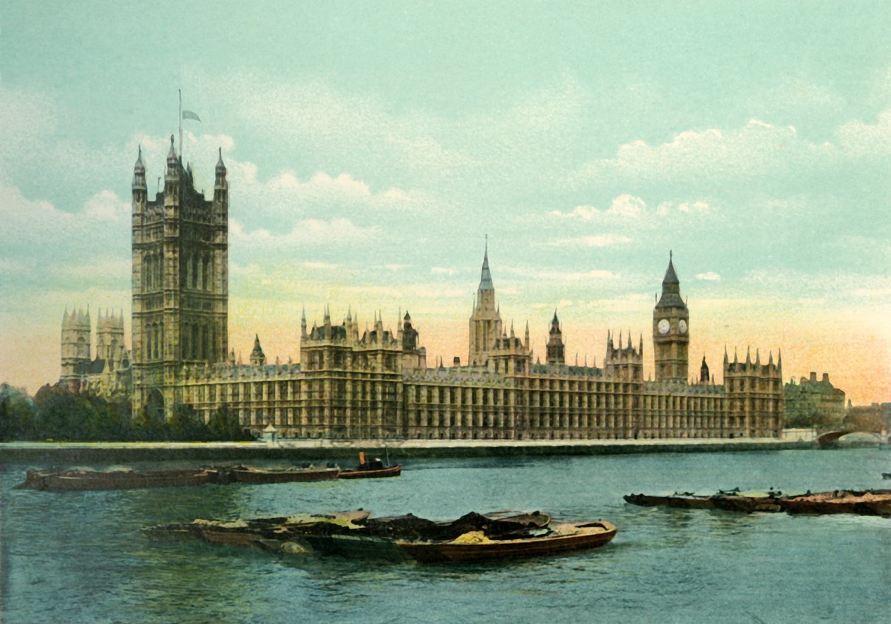 Las Casas del Parlamento, c1900s de Eyre and Spottiswoode
