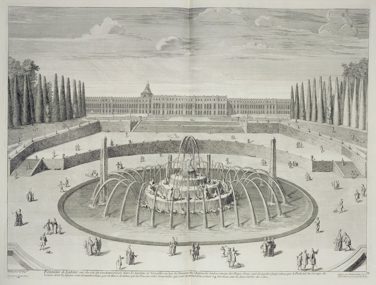 Fuente de Latone en Versalles, 1714, de 