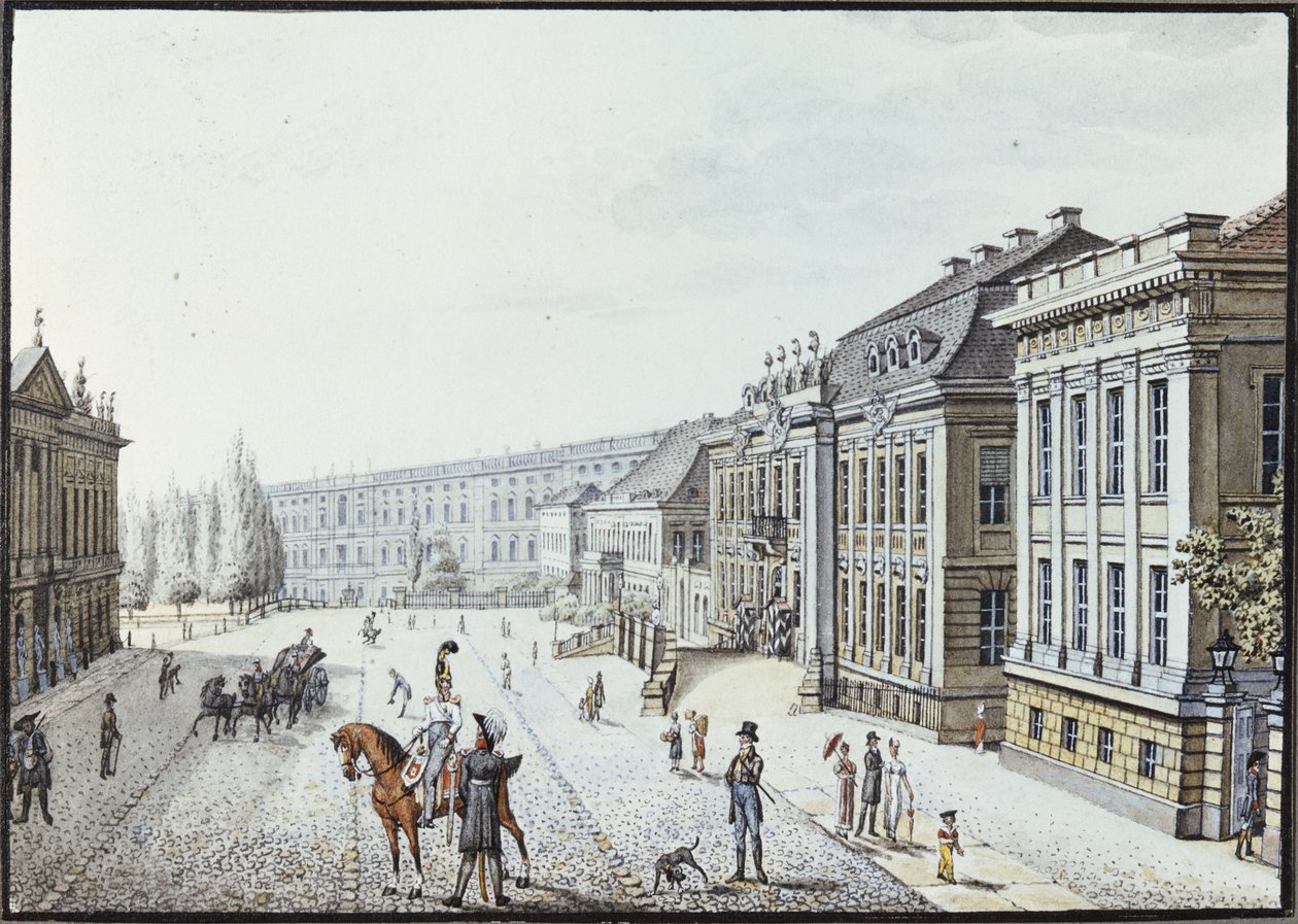 Vista del Palacio Real, Berlín de F.A. Calau