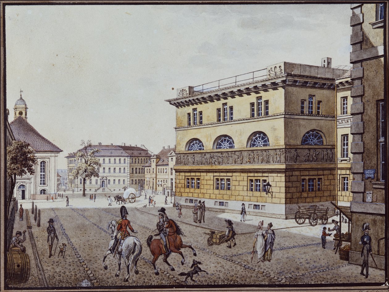 Vista de la casa de la moneda, Berlín de F.A. Calau