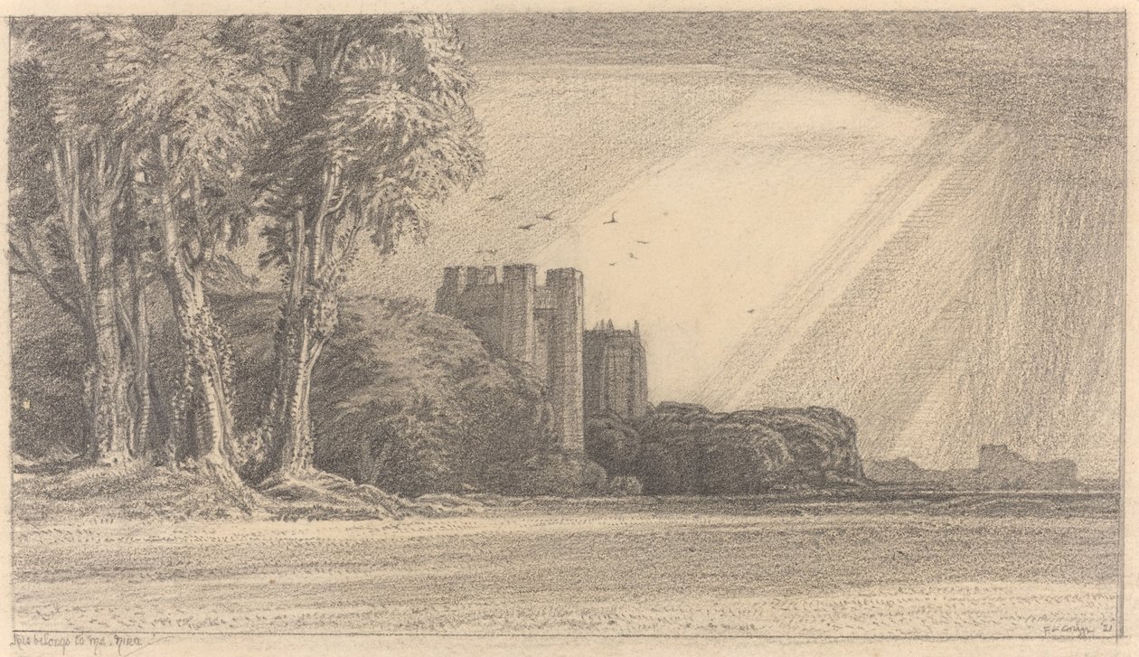 Paisaje con castillo de F.L. Griggs