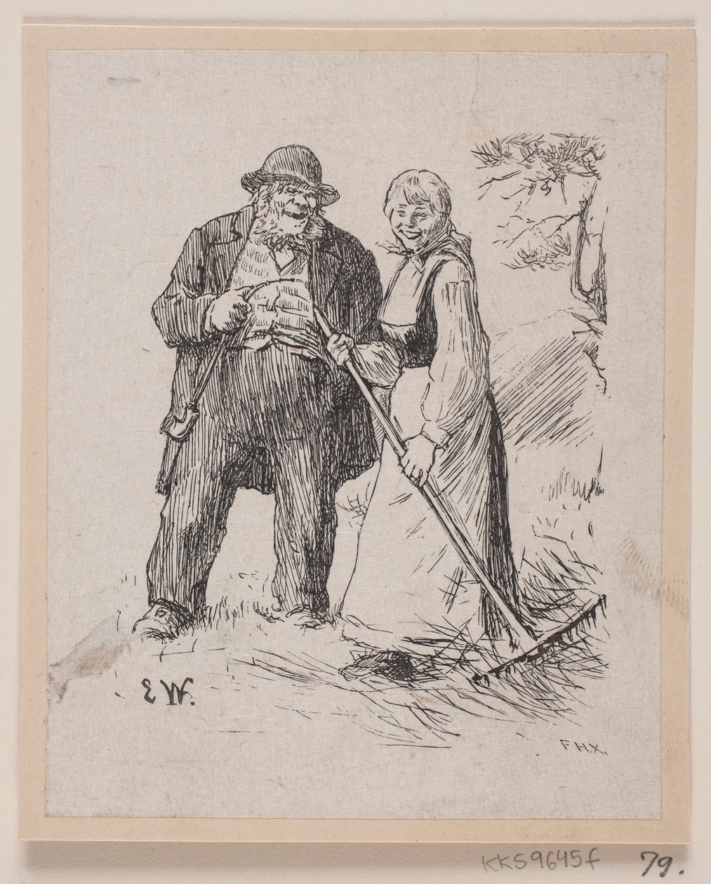 Ilustración para "Herremandsbruden" de F. Hendriksen