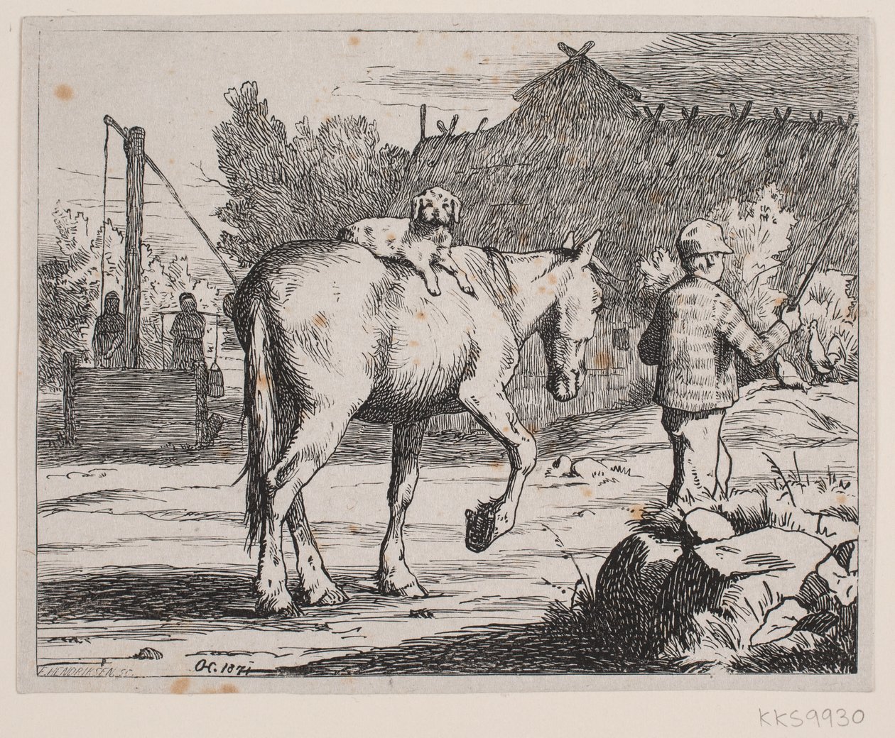 Ilustración para un poema de P. Hansen de F. Hendriksen