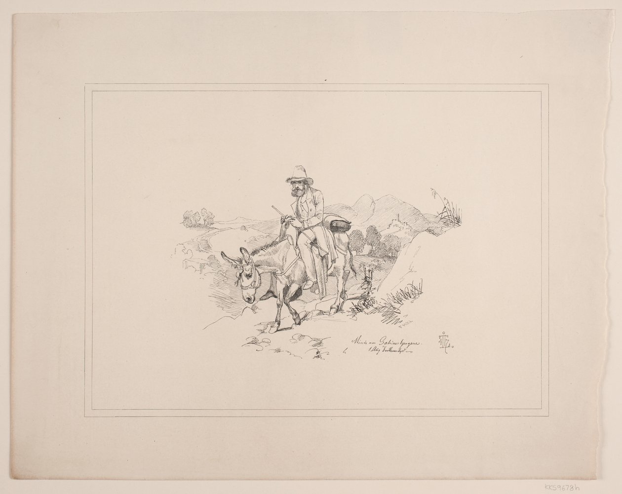 Recuerdo de las montañas Sabiner de F. Hendriksen