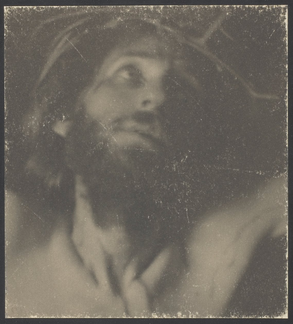 Estudio de la cabeza de Cristo de F. Holland Day