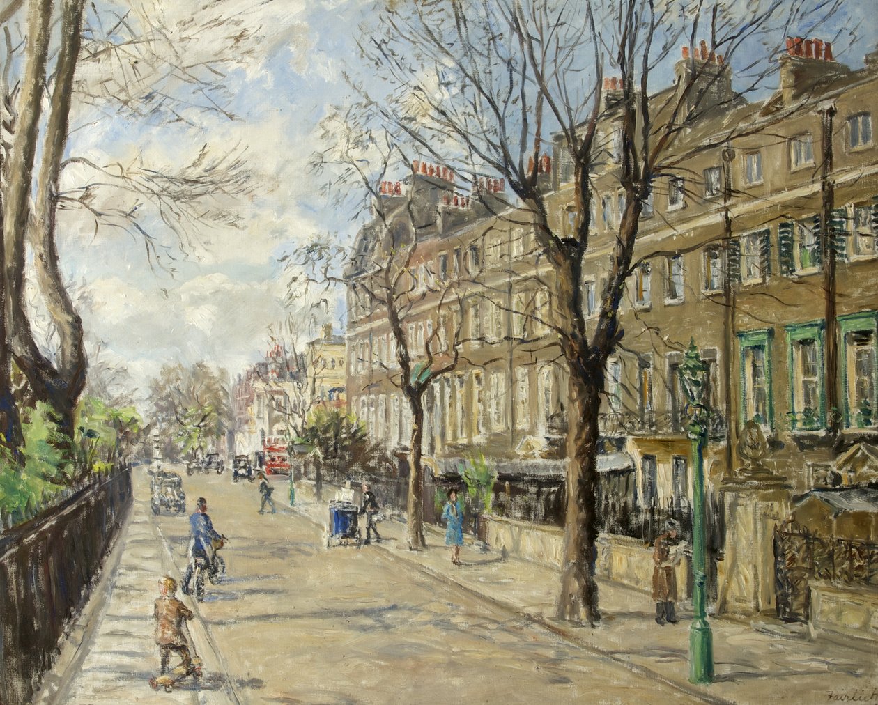 Cheyne Walk, abril 1939, 1943 de Fairlie Harmar