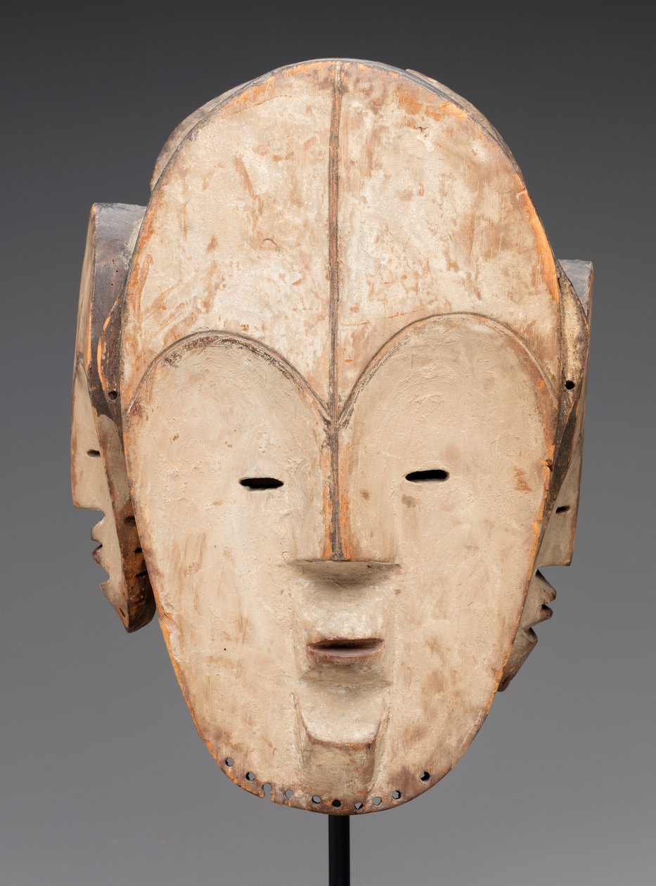 Máscara (madera, caolín) de Fang Culture