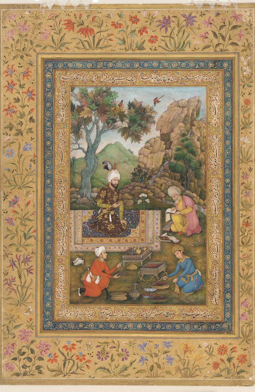 Shah Tahmasp en las montañas, c.1620 de Farrukh Beg