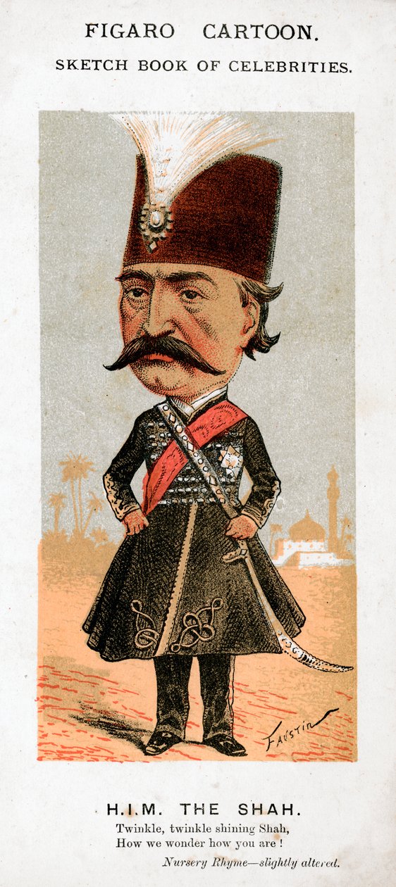 El Shah de Persia, siglo XIX de Faustin