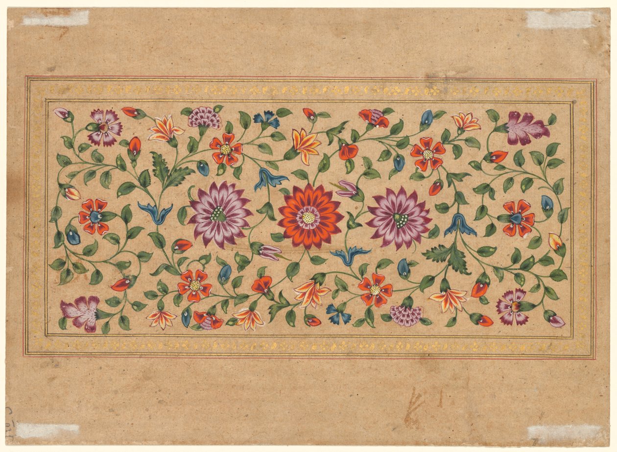 Desplazamiento de vides florales (verso) de Fayzullah
