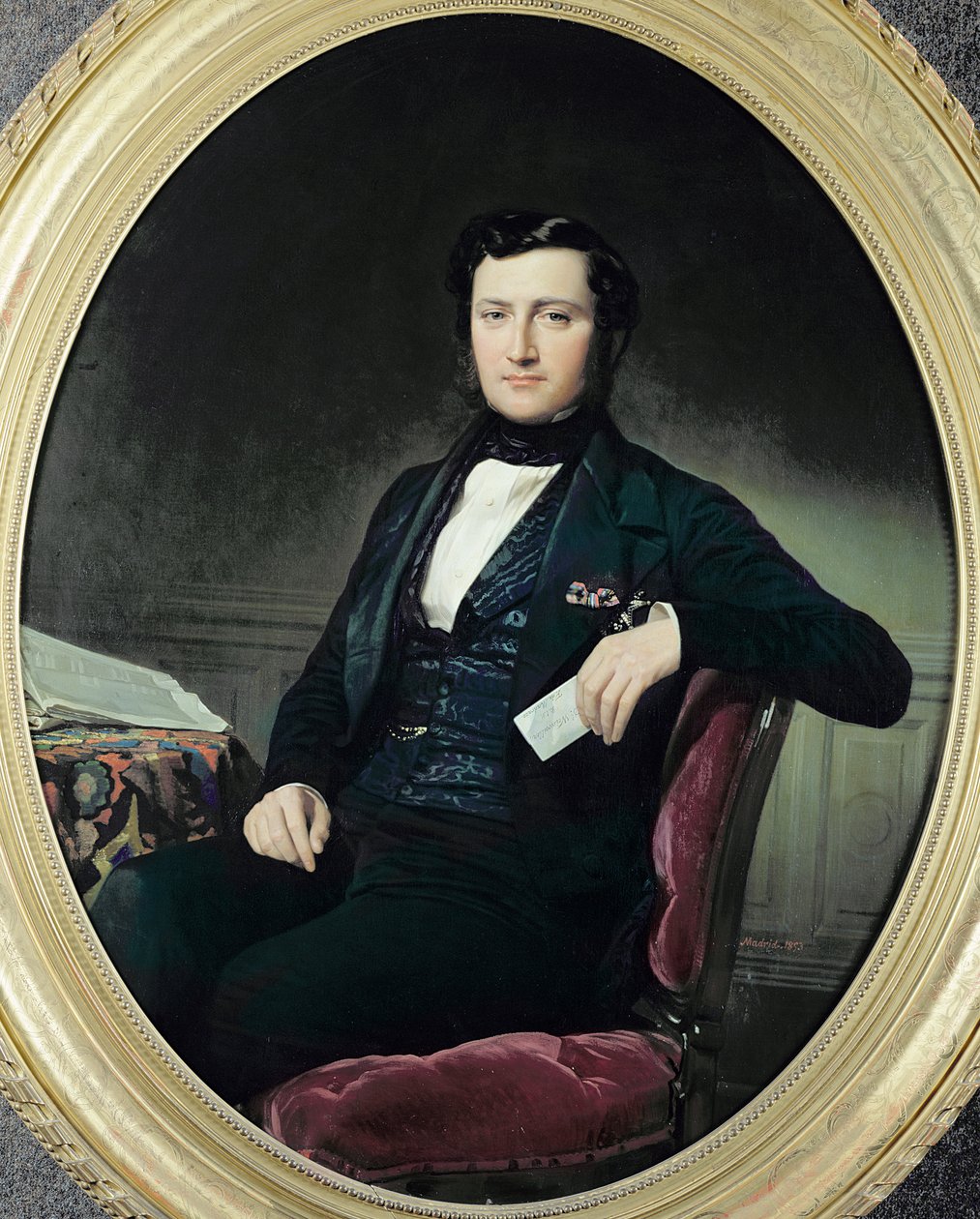 Retrato del Barón Weisweiller, 1853 de Federico de Madrazo y Kuntz