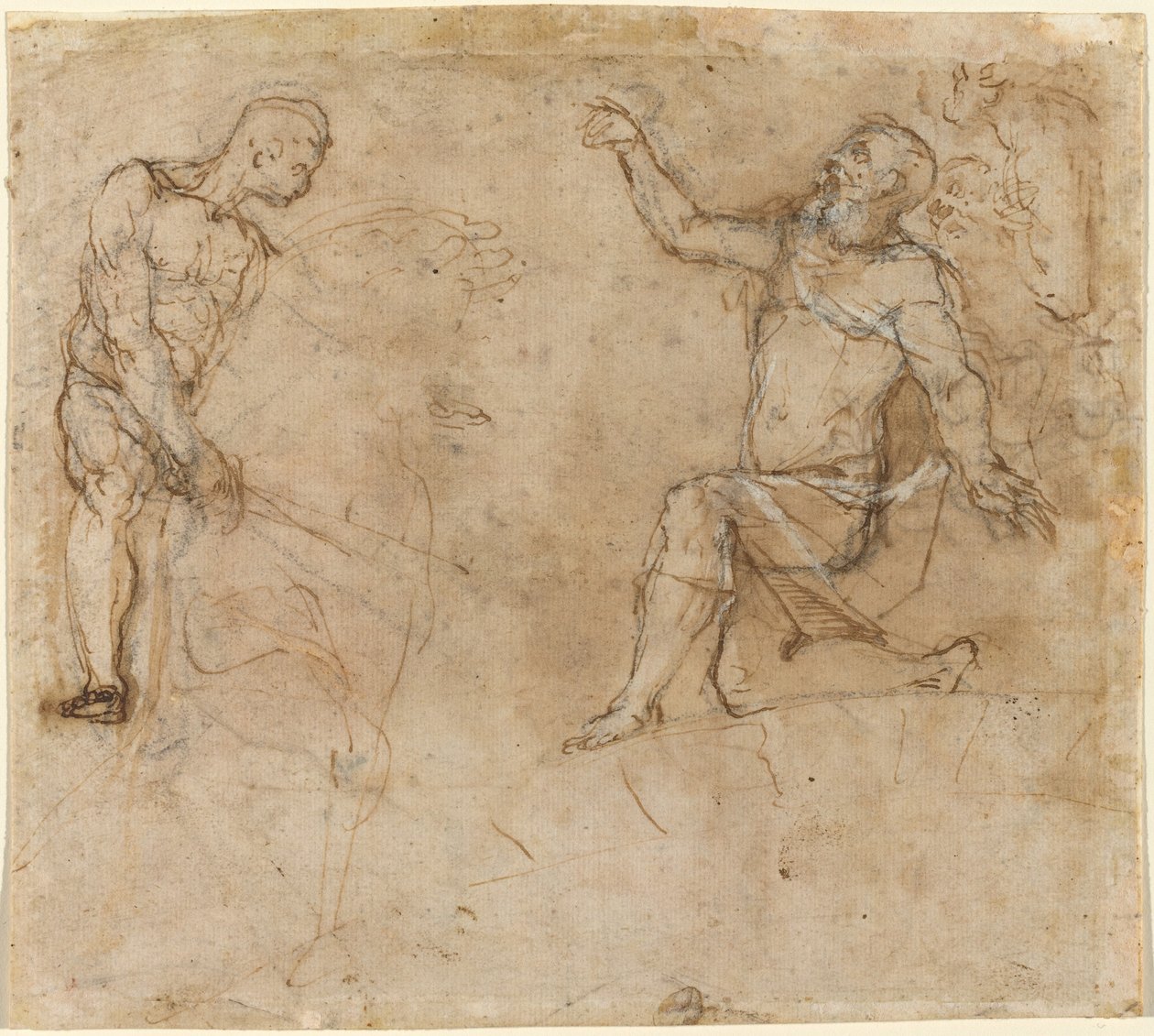 Estudios de figuras de Federico Barocci