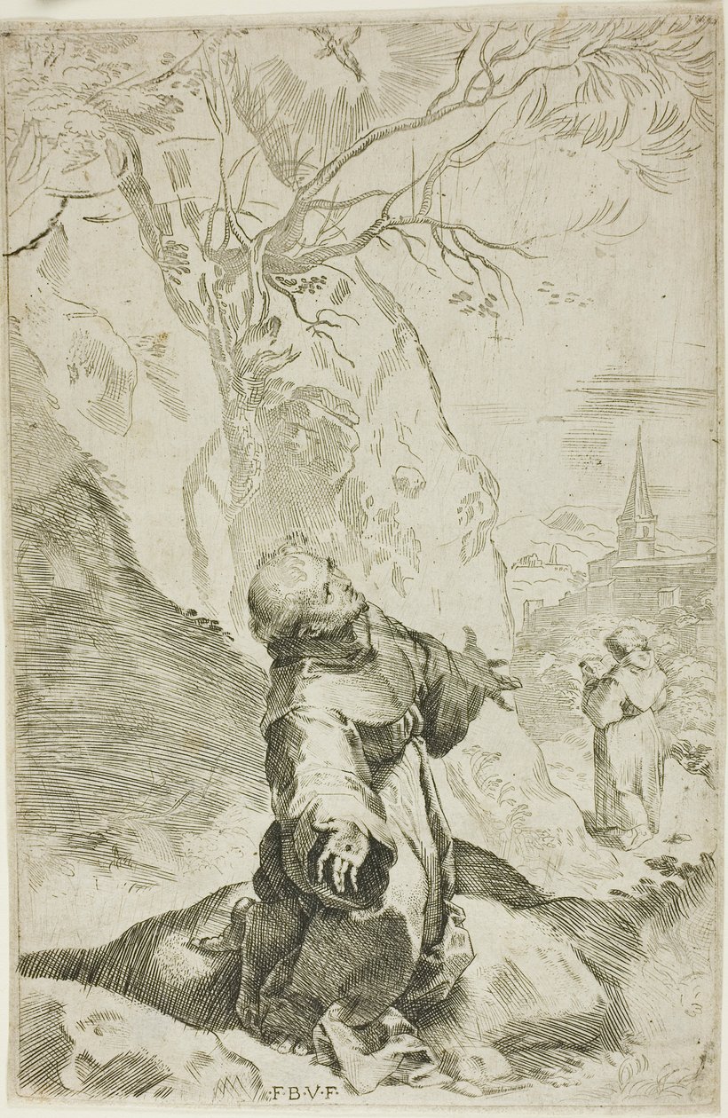 San Francisco Recibiendo los Estigmas de Federico Barocci