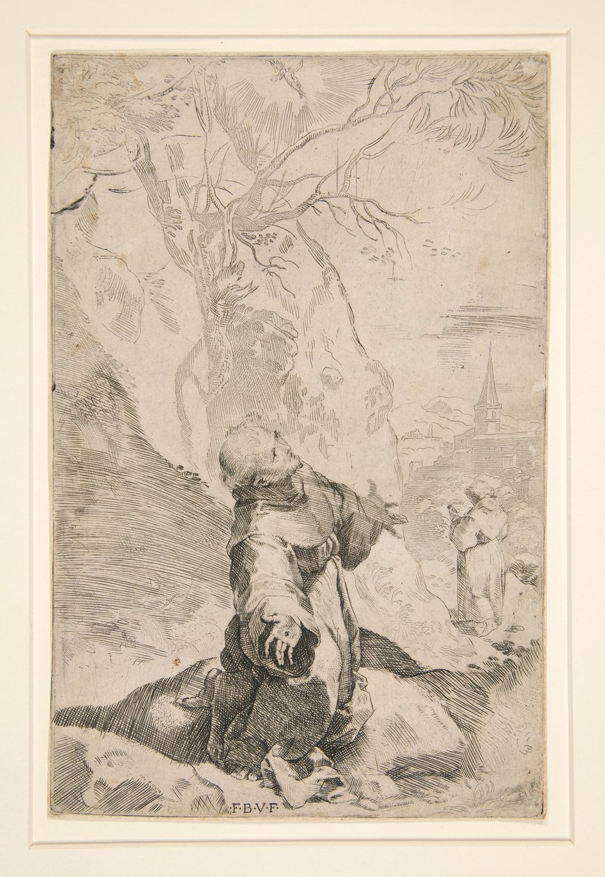 San Francisco recibiendo los estigmas de Federico Barocci