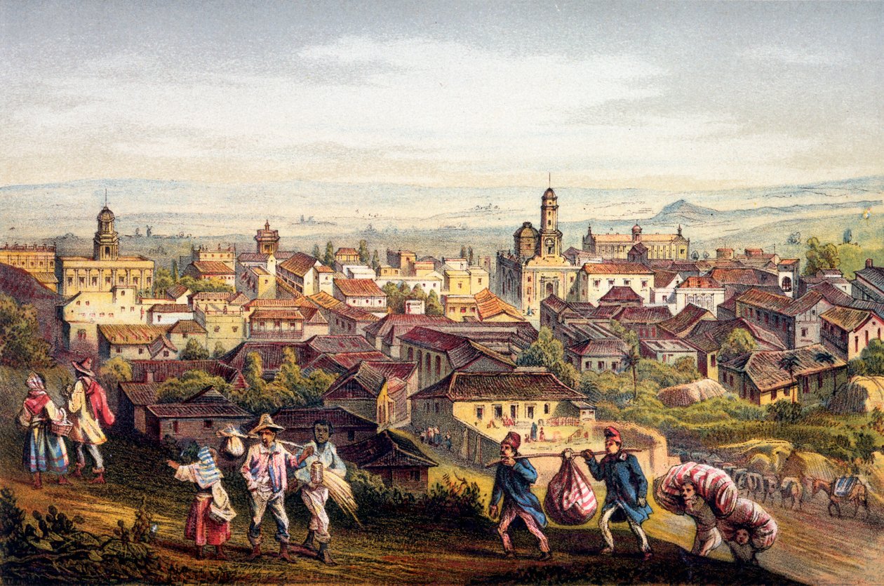Trinidad, Cuba, 1840 de Federico Mialhe
