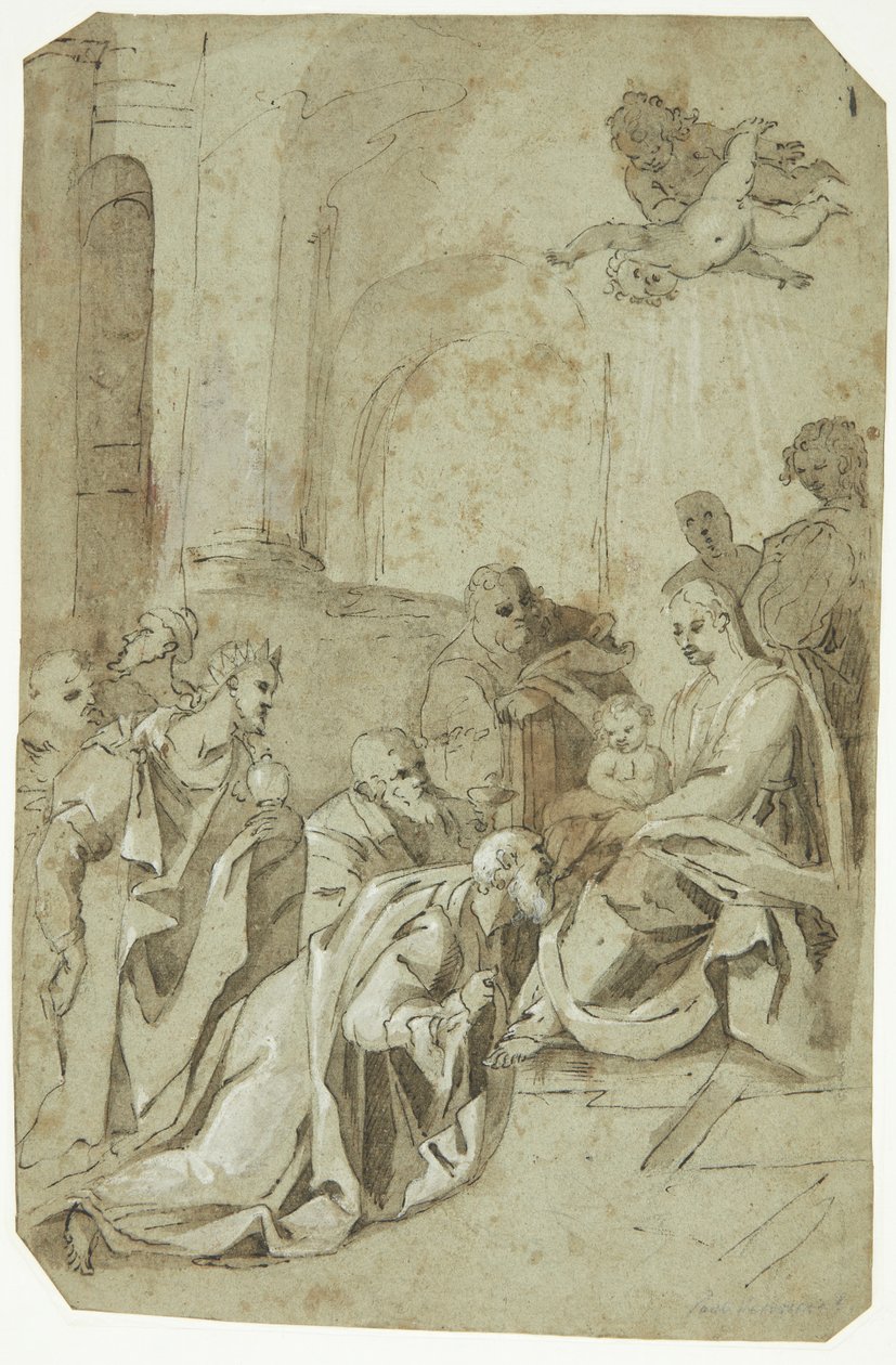 La adoración de los Reyes de Federico Zuccaro