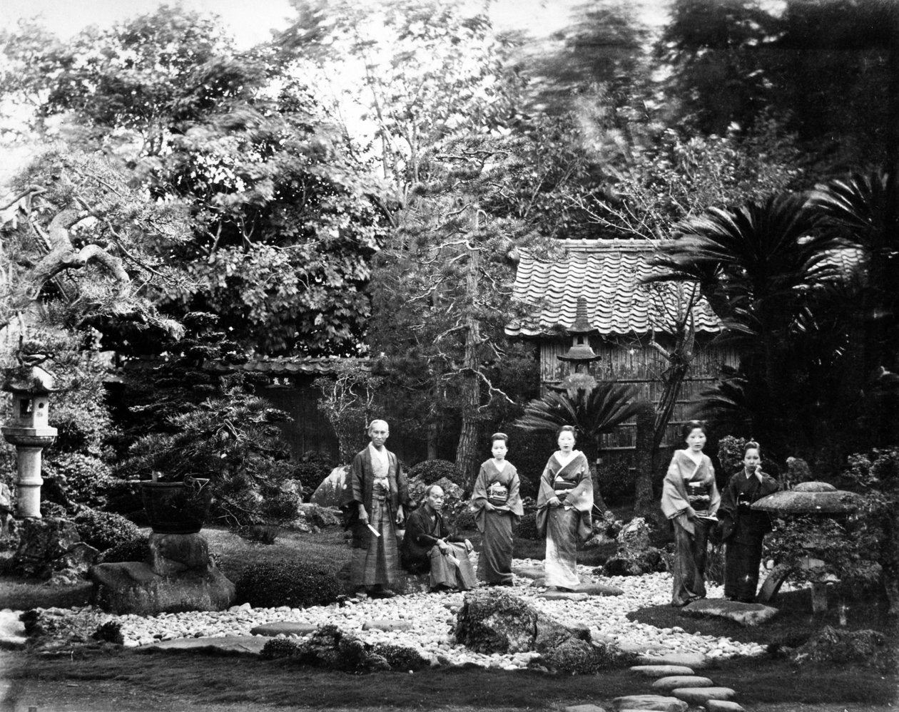Jardín japonés en Hara de Felice Beato