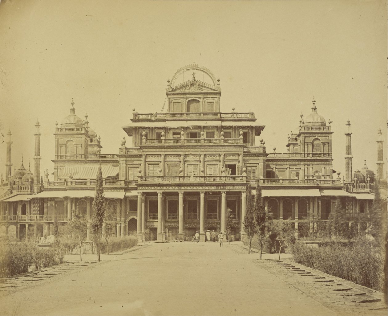 El palacio del rey en el Kaiserbagh de Felice Beato