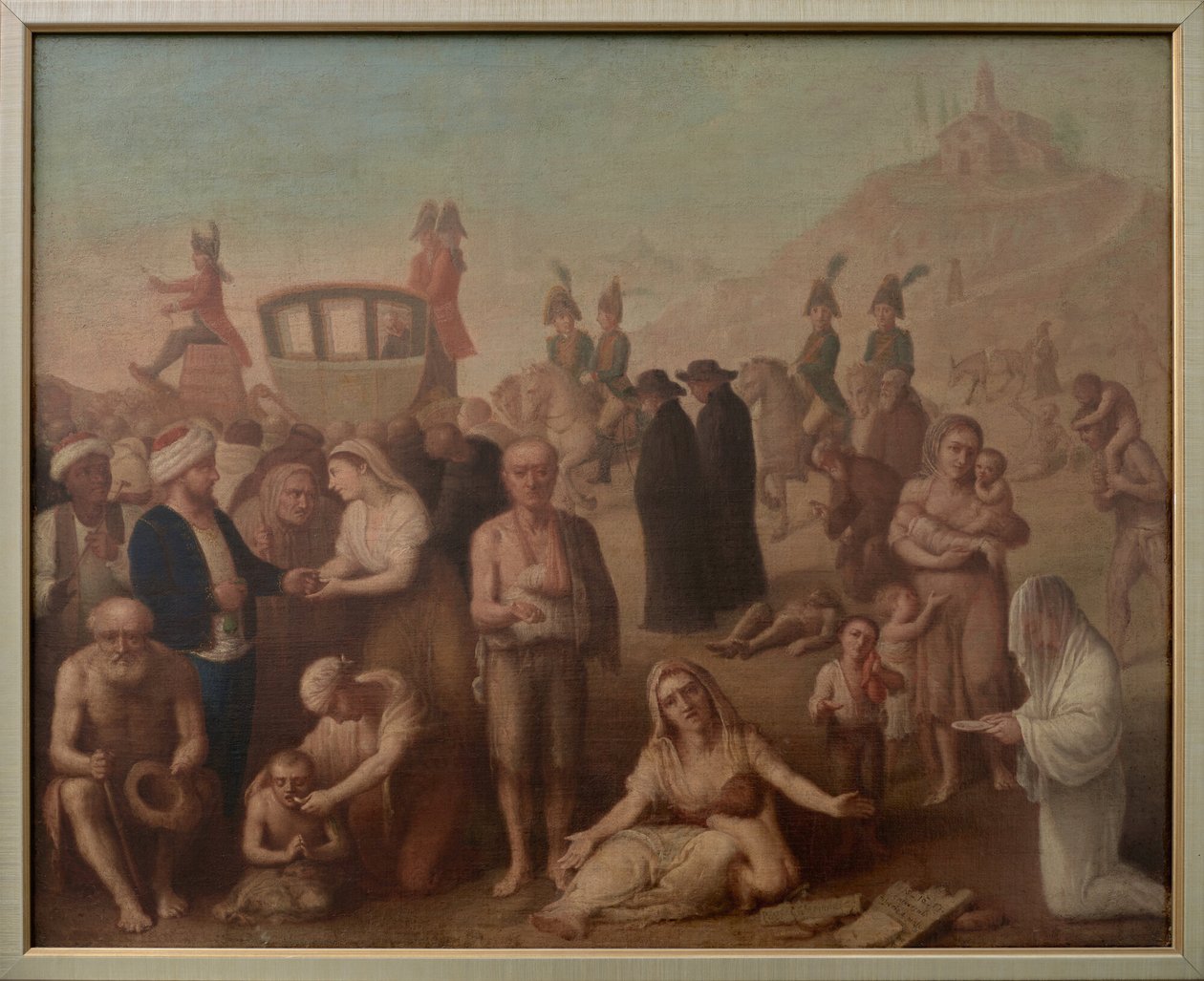 Vittorio Emanuele I entra en Génova de Felice Guascone